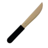 Entgratmesser Nr. 130 mit Holzgriff und schwarzer Kunstoffkappe