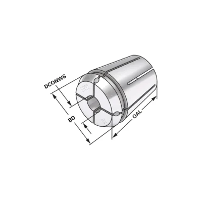 ER16 mit Abdichtung für IK | 426E | < 15 µm | Ø 3 bis Ø10mm