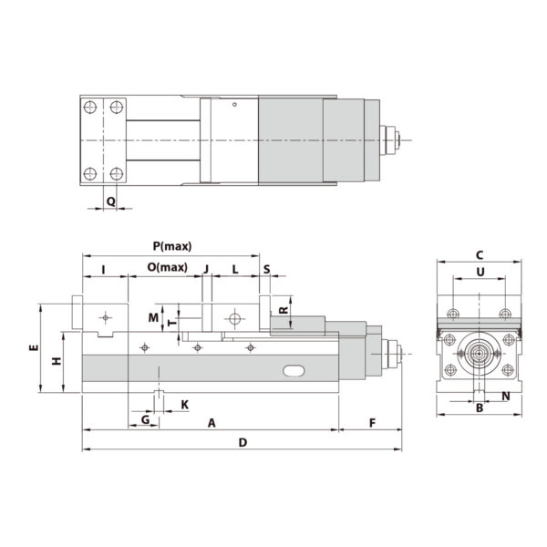 KS01010_2 Präzisionsschraubstock ALQ-160G/HV mechanisch mit Spannkraftverstärker