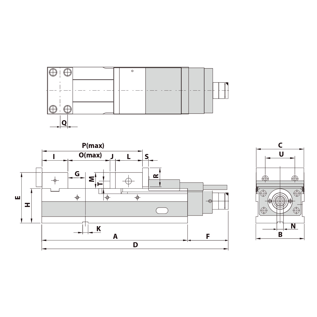 Präzisionsschraubstock AVQ 200G/HV mechanisch mit Spannkraftverstärker