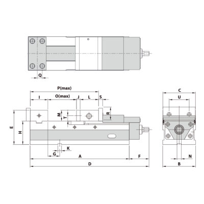 Präzisionsschraubstock AVL-200G/HV mechanisch