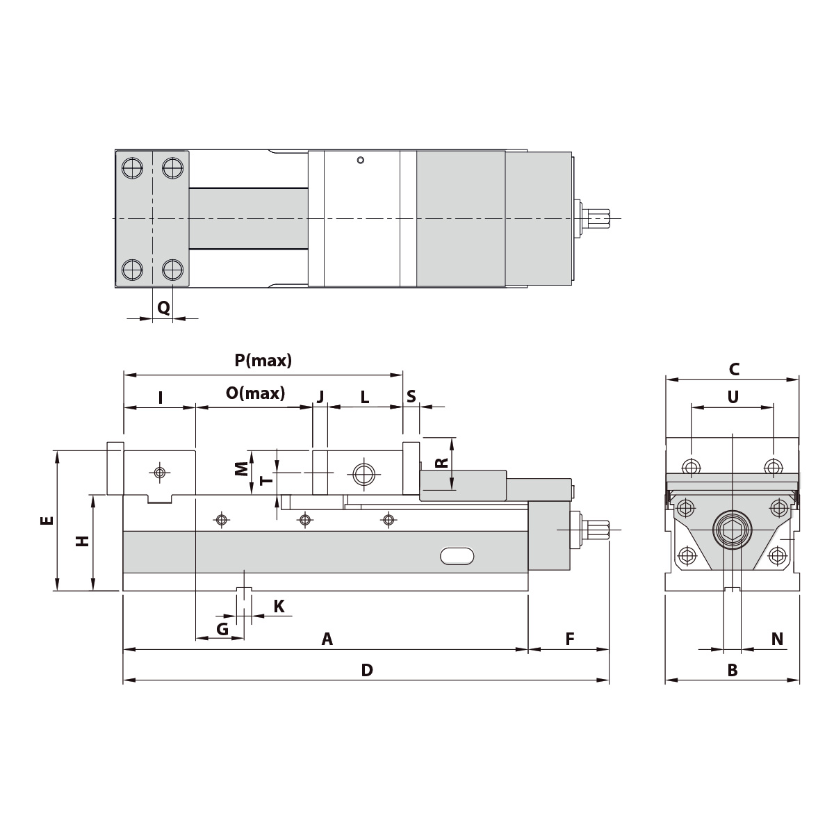 Präzisionsschraubstock AVL-200G/HV mechanisch