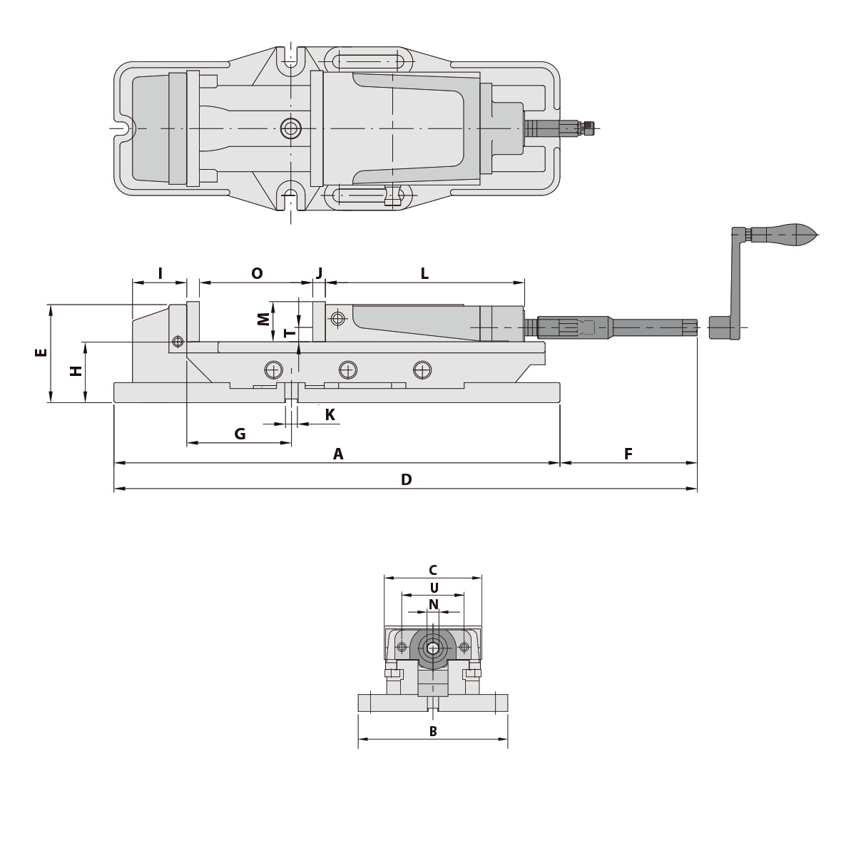Präzisionsschraubstock MP-80A mechanisch mit Spannkraftverstärker