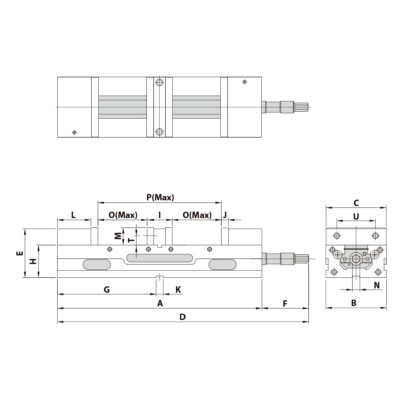 Doppelspannstock TLD-40G/HV mechanisch