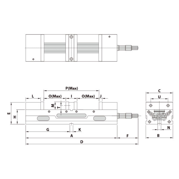 Doppelspannstock TLD-40G/HV mechanisch