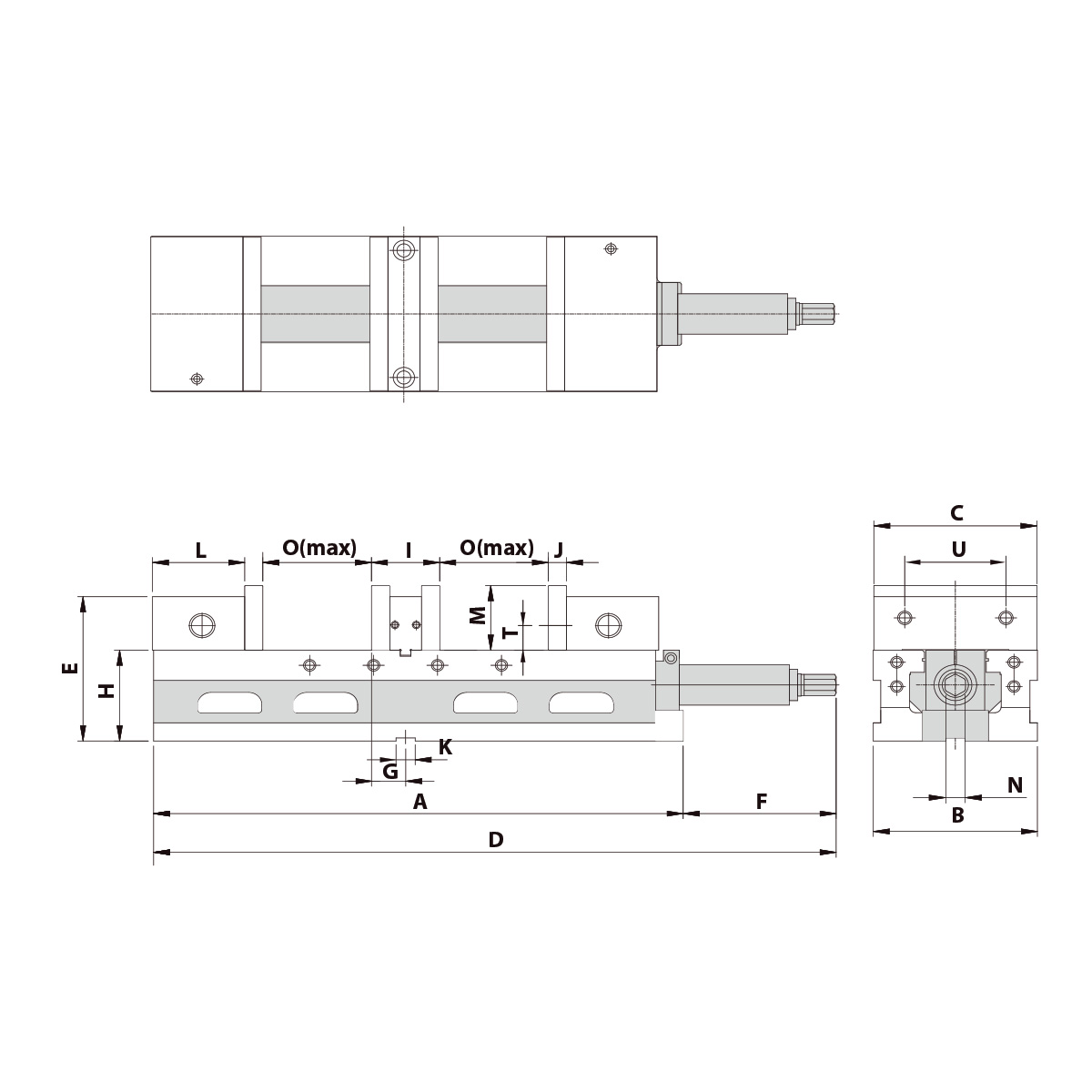 Doppelspannstock ALD-60G/HV mechanisch