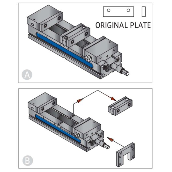 Doppelspannstock ALD-60G/HV mechanisch