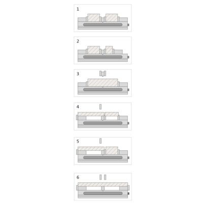 Doppelspannstock ALD-60G/HV mechanisch