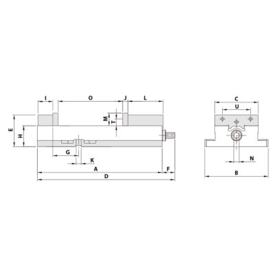 Präzisionsschraubstock ATW-675A mechanisch
