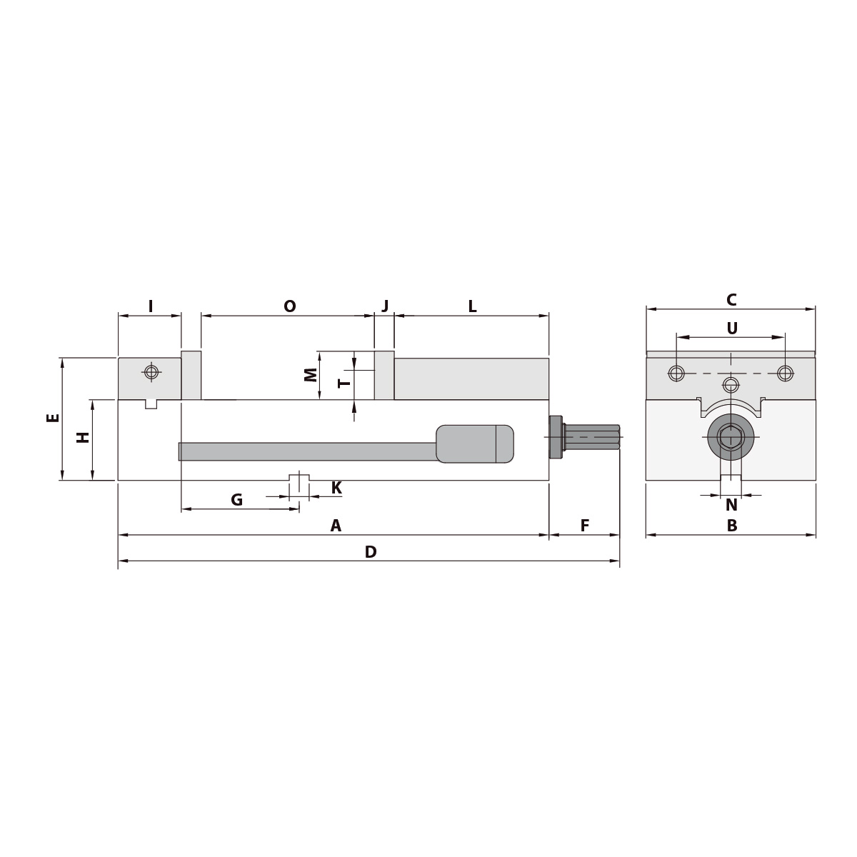 Präzisionsschraubstock AMC-60G/HV mechanisch