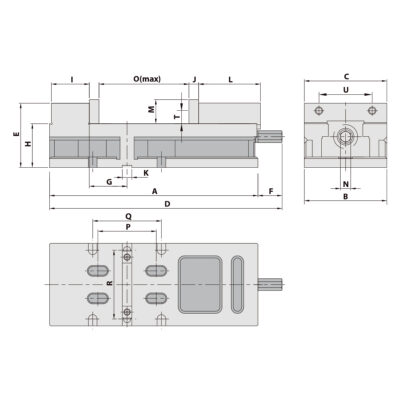 Präzisionsschraubstock MG-60G/HV mechanisch