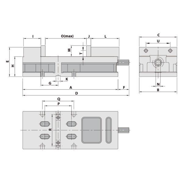 Präzisionsschraubstock MG-60G/HV mechanisch