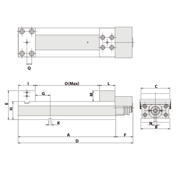 Präzisionsschraubstock AVK160 mechanisch mit Spannkraftverstärker