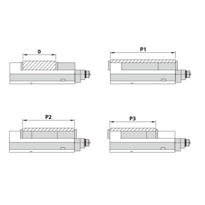 Präzisionsschraubstock AVM-200G/HV mechanisch mit Spannkraftverstärker
