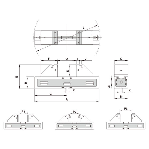KS20100_2 Präzisionsschraubstock ALT-100M mechanisch