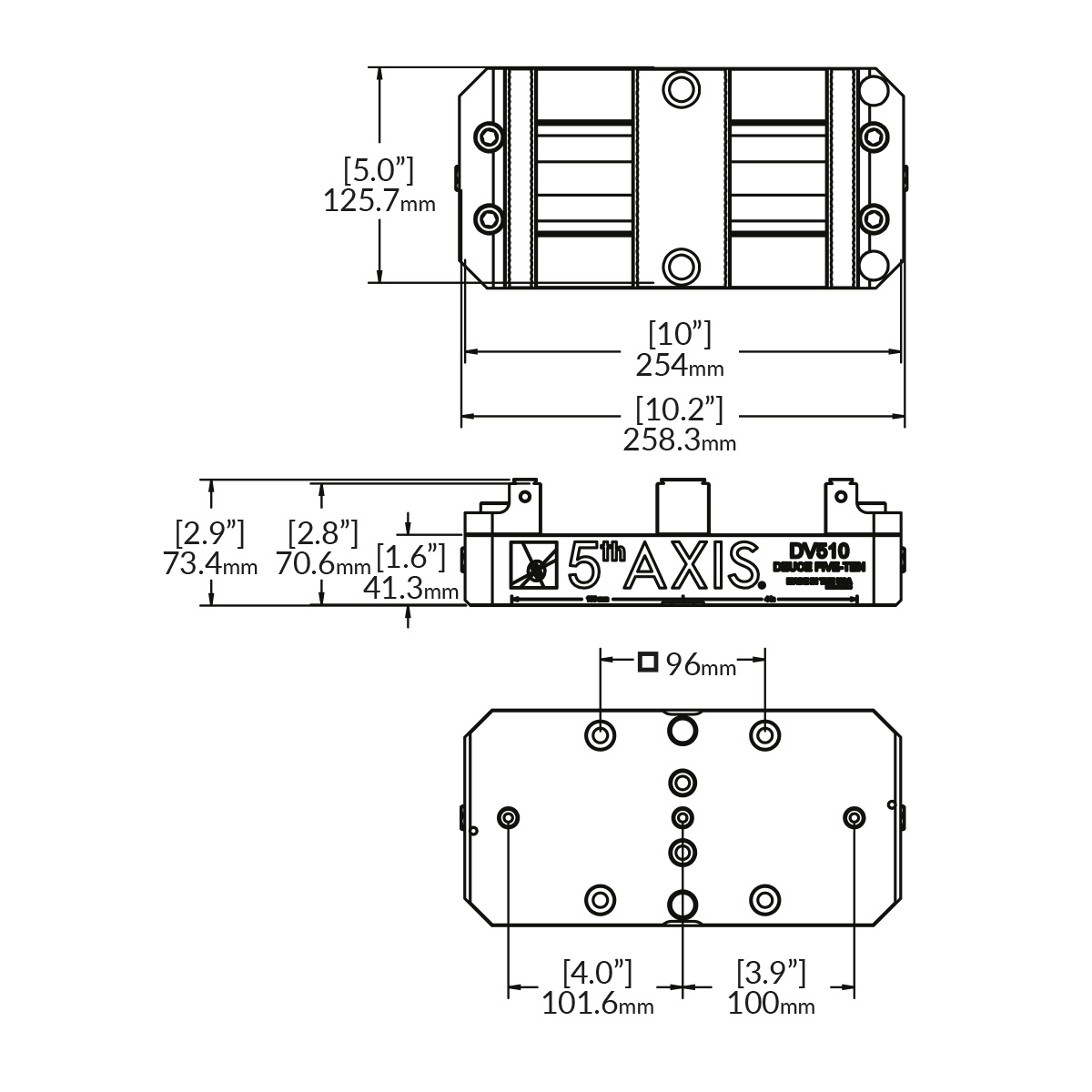 Doppelspannstock DV510-J1 RockLock™ 96mm
