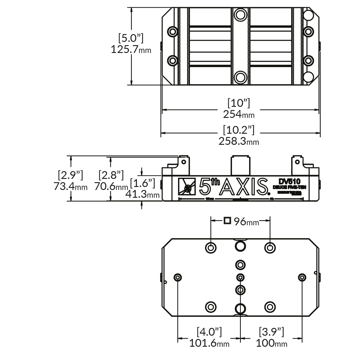 Doppelspannstock DV510-J4 RockLock™ 96mm