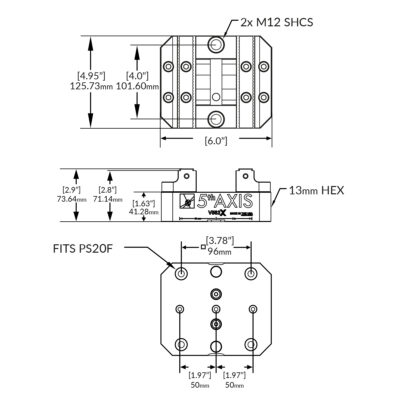 Zentrischspanner V562X RockLock™ 96mm